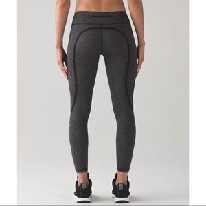 Lululemon On Track Tight 6 Heathered Black